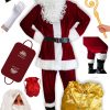 Komplet kostima Djeda Mraza haljina set od 12 dijelova