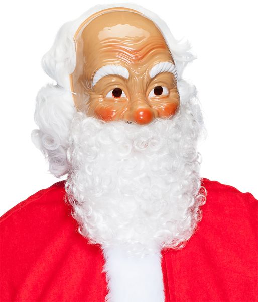 Maska Djeda Mraza s bradom i kosom